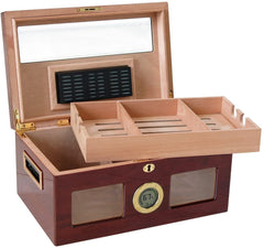 The Valencia Digital Lacquer Humidor by Prestige Import Group - 120 Cigar ct
